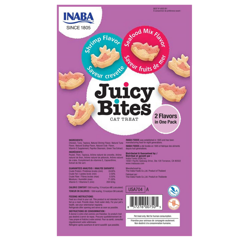 Inaba Cat Treat Juicy Bites Shrimp & Seafood Mix 02