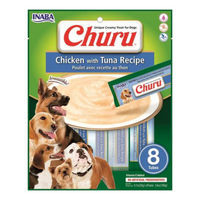 Inaba Churu Chicken with Tuna, lickable puree tubes, dog treat