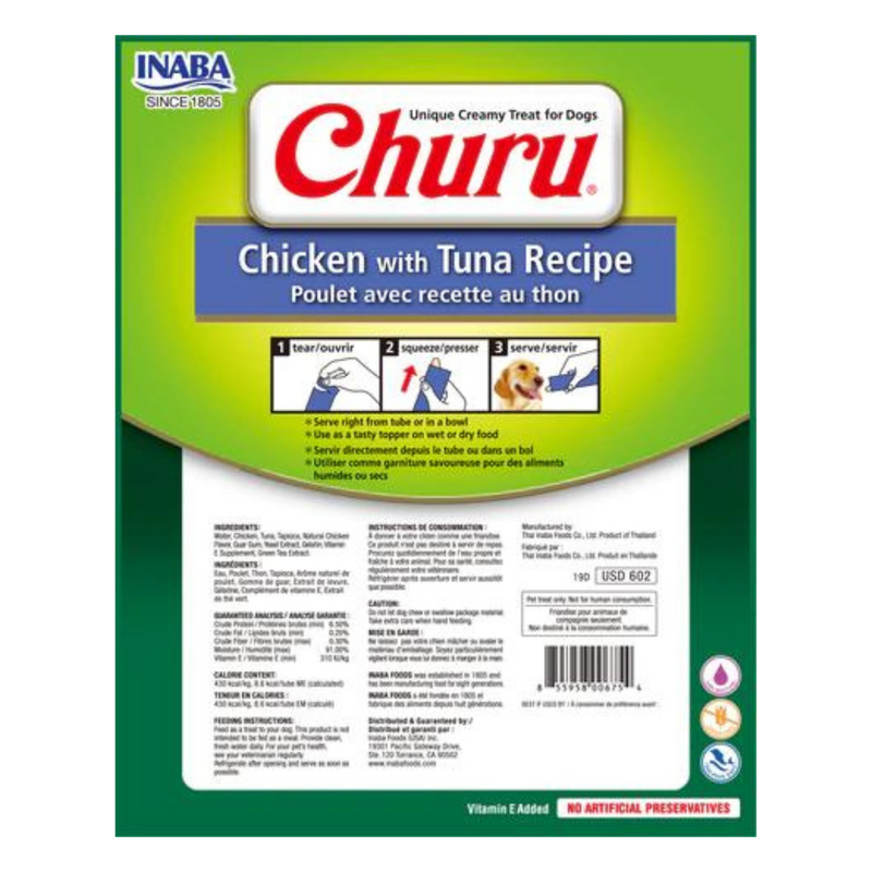 Inaba Dog Treat Churu Chicken with Tuna 02