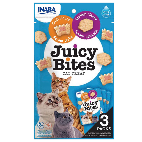 Inaba Cat Treat Juicy Bites Scallop & Crab 01