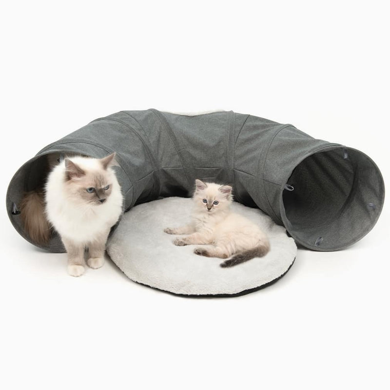 Catit Vesper Soft Foldable Play Furniture Tunnel Grey