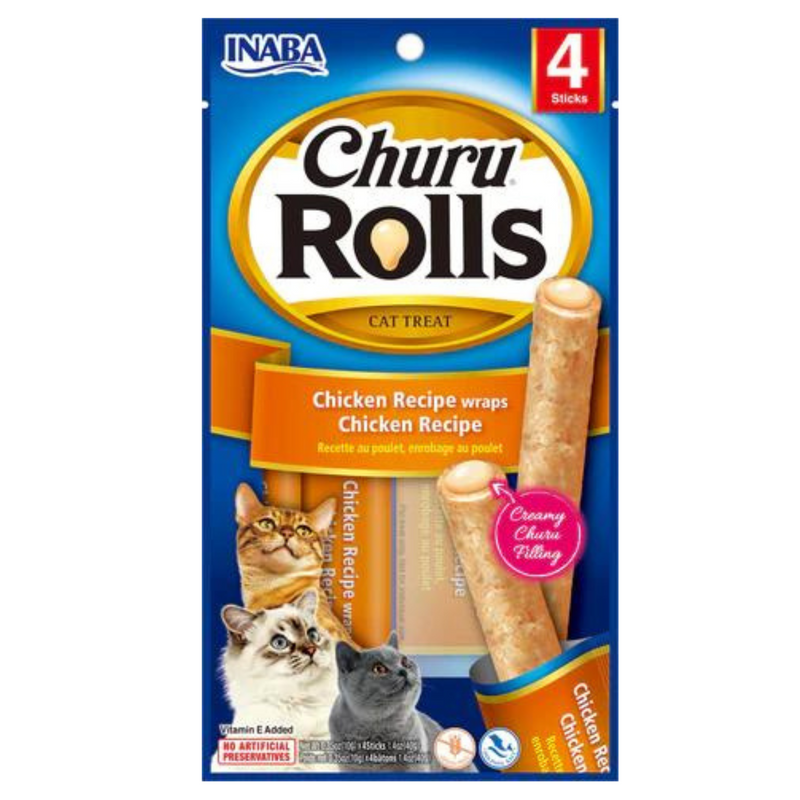 Inaba Cat Treat Churu Rolls Chicken Wraps 01