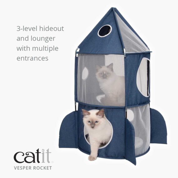 Catit Vesper Soft Foldable Play Furniture Rocket 05