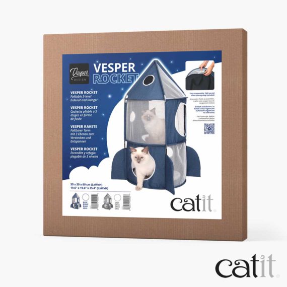 Catit Vesper Soft Foldable Play Furniture Rocket 07