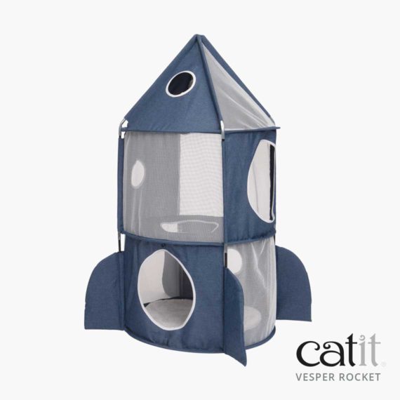 Catit Vesper Soft Foldable Play Furniture Rocket Blue