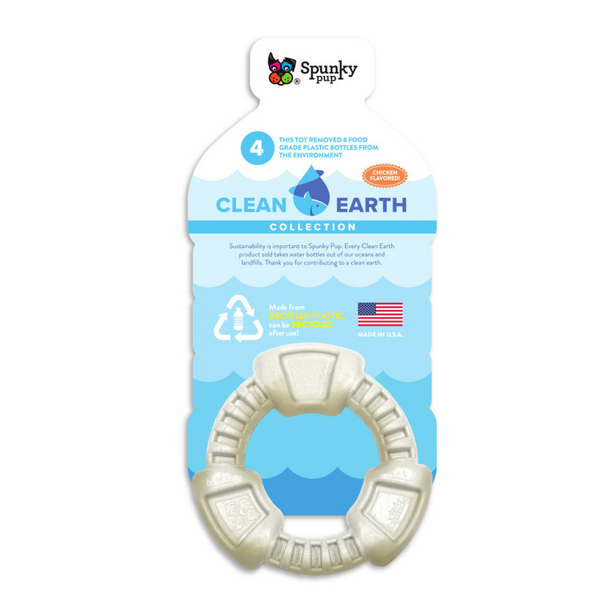 Spunky Pup Dog Toy Clean Earth Recycled Ring