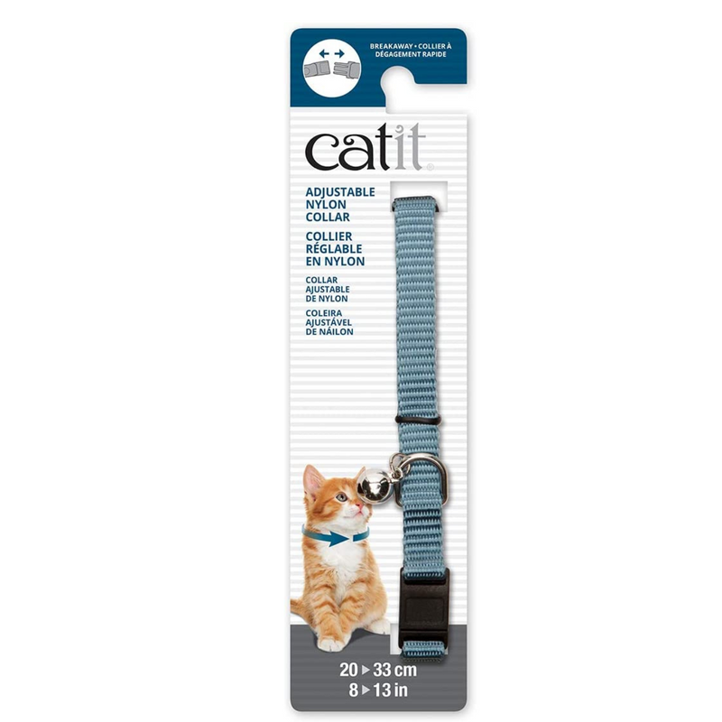 Catit Nylon Adjustable Cat Collar Breakaway Blue