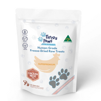 Freezy Paws Freeze Dried Chicken Neck & Salmon pet treats for cats and dogs, 100g - product image 1 of 3
