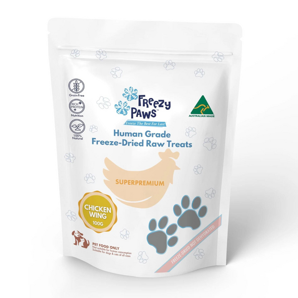 Freezy Paws Freeze Dried Chicken Wing Treats 100g