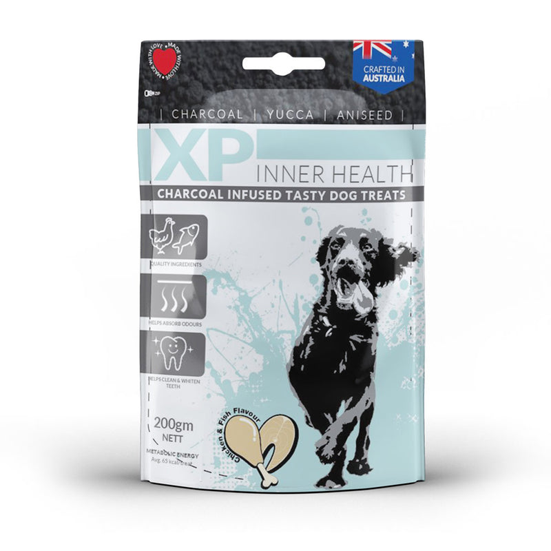 XP Inner Health Charcoal Infused Tasty Dog Treats Chicken & Fish