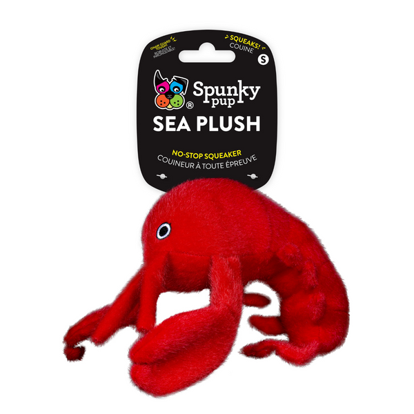 Spunky Pup Dog Toy Sea Plush Lobster