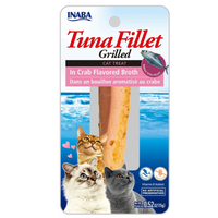 Inaba Grilled Tuna Fillet in Crab Flavoured Broth, front of the single-fillet 15g pack