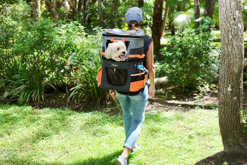 Ibiyaya Double Pet Carrier Backpack Two-Tier-Compartment 23