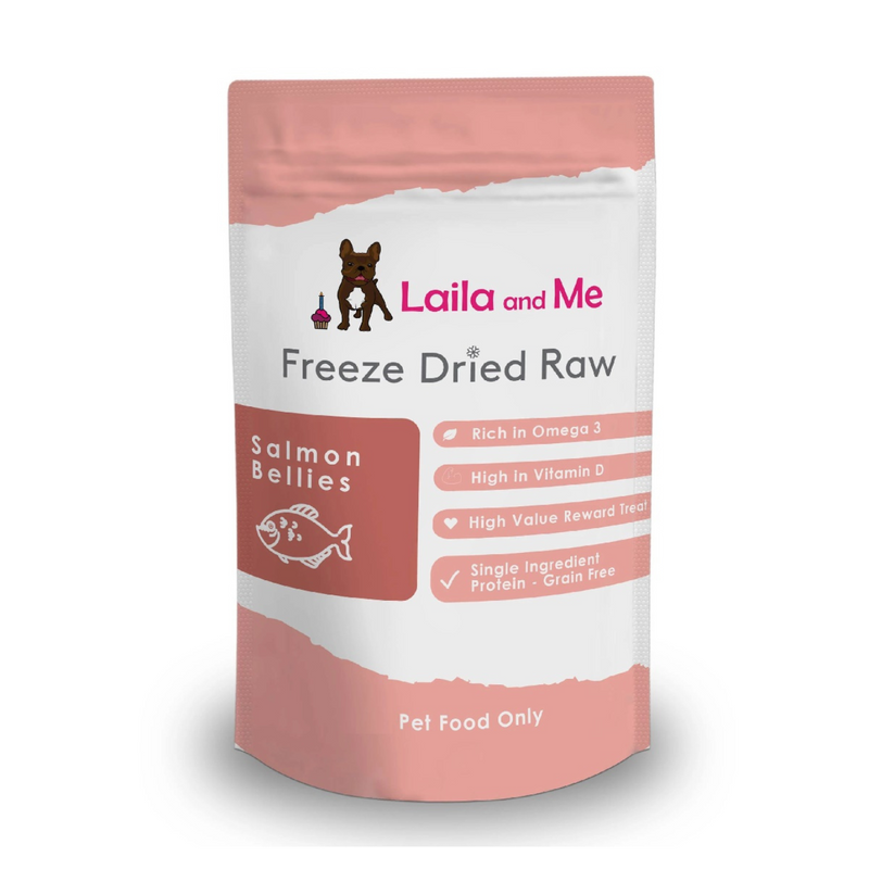 Laila & Me Freeze Dried Raw Salmon Bellies Treats