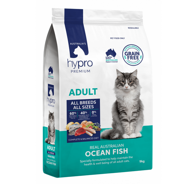 Hypro Premium Dry Cat Food Grain Free Ocean Fish 9kg