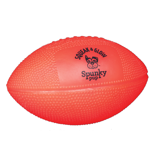 Spunky Pup Dog Toy Squeak & Glow Football