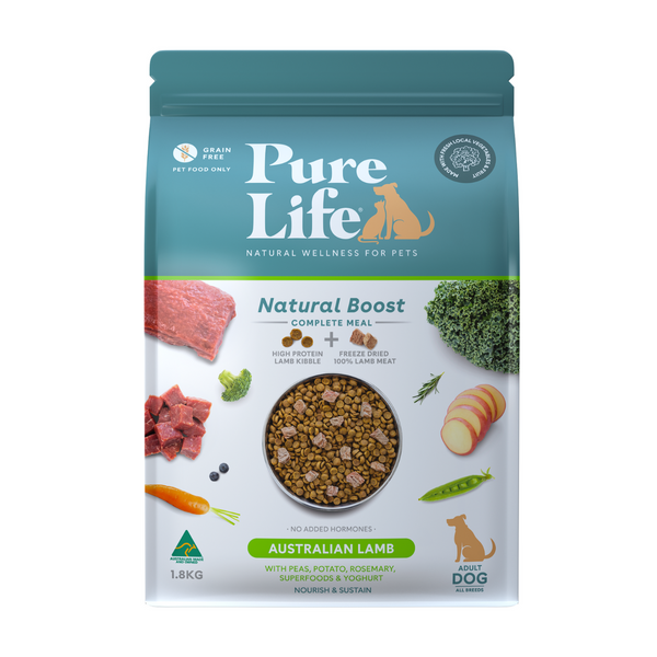 Pure Life Natural Boost Dry Dog Food Adult Australian Lamb