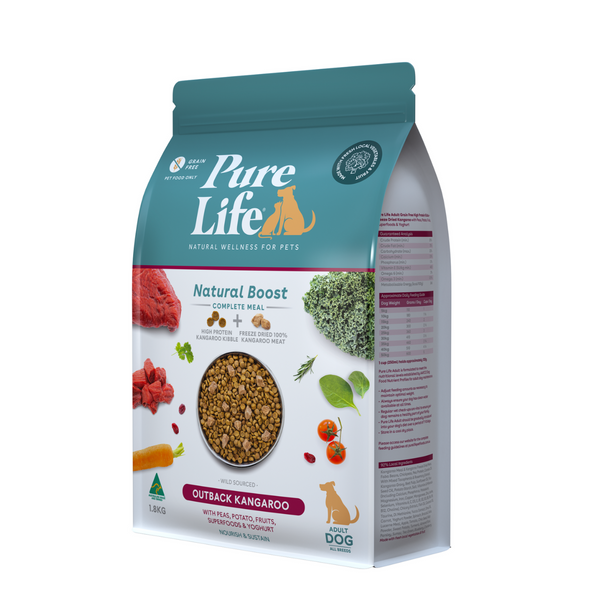 Pure Life Natural Boost Dry Dog Food Adult Outback Kangaroo