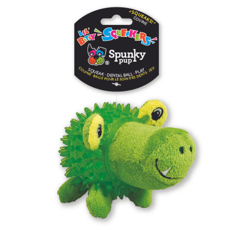 Spunky Pup Dog Toy Lil Bitty Squeaker Gator