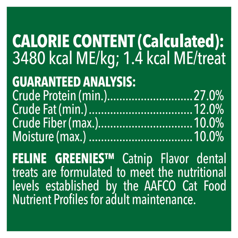 GREENIES Feline Dental Cat Treat Catnip Flavour 14