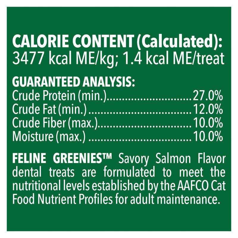 GREENIES Feline Dental Cat Treat Savoury Salmon Flavour 09