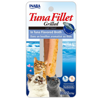 Inaba Grilled Tuna Fillet in Tuna Flavoured Broth, front of the single-fillet 15g pack
