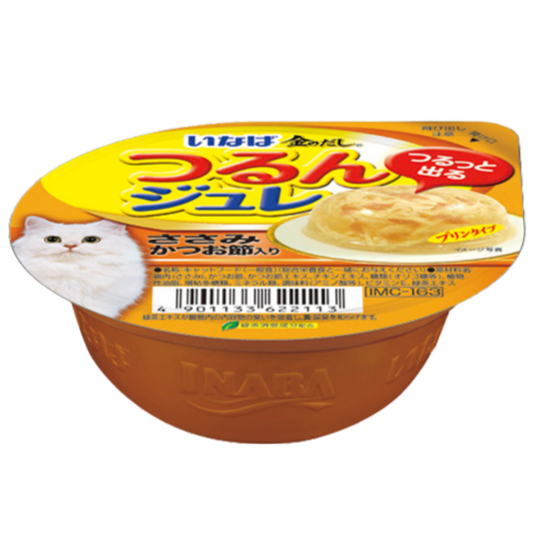 Ciao Cat Treats Chicken Fillet with Sliced Bonito in Soft Jelly Pudding 65g