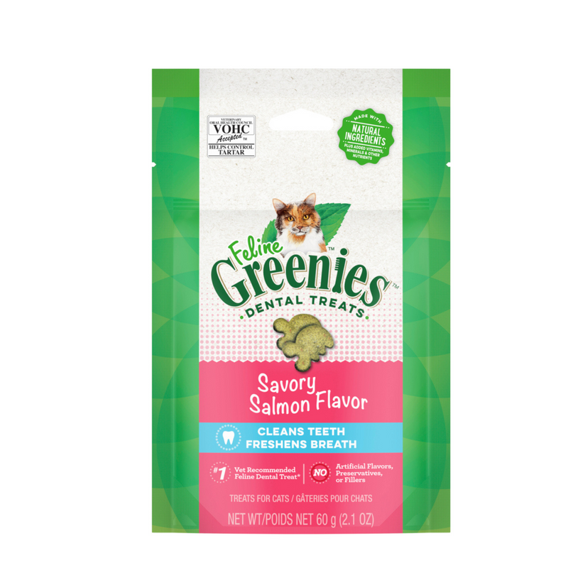 GREENIES Feline Dental Cat Treat Savoury Salmon Flavour 01