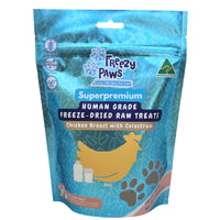 Freezy Paws Freeze Dried Chicken Breast with Colostrum pet treats for cats and dogs, 80g - product image 1 of 4
