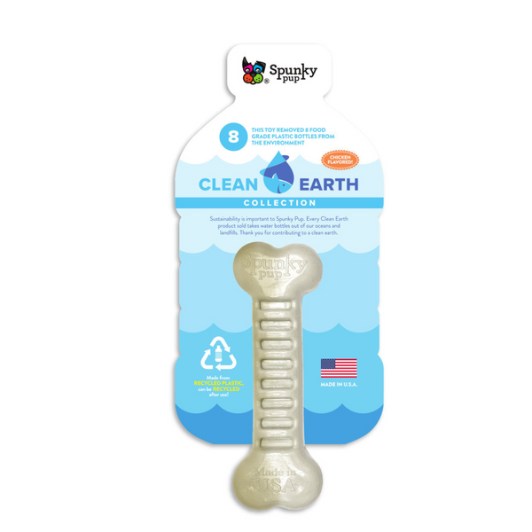 Spunky Pup Dog Toy Clean Earth Recycled Bone