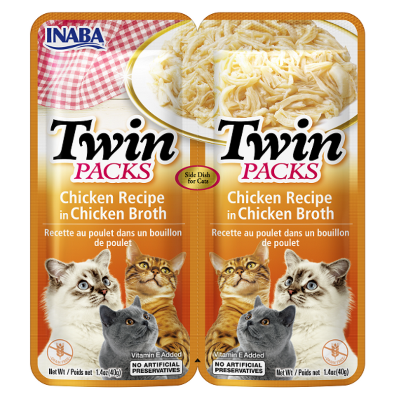 Inaba Cat Treat Twin Packs Chicken In Chicken Broth 01