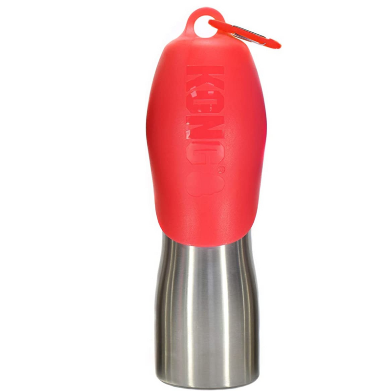 KONG H2O Stainless Steel Dog Water Bottle 740ml Red