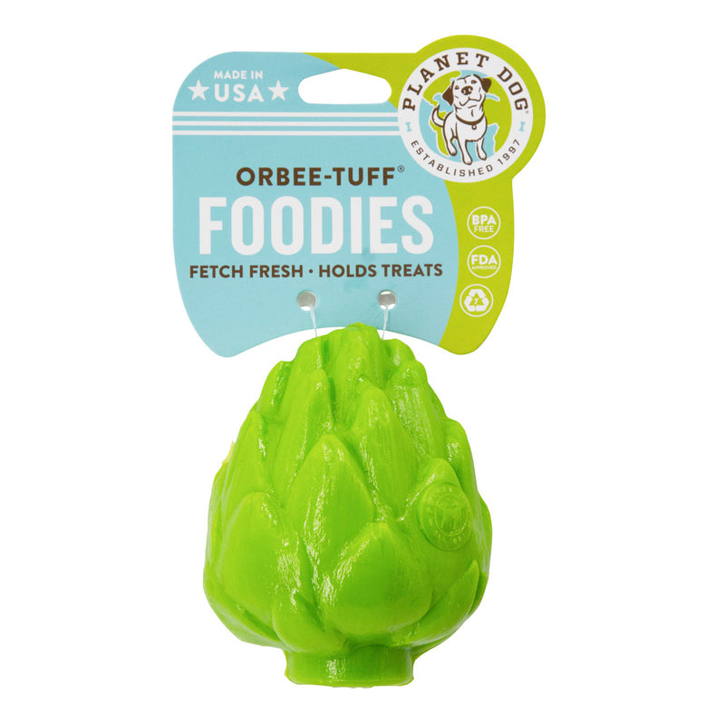 Planet Dog Orbee-Tuff Artichoke Treat-Dispensing Dog Chew Toy