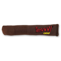 Yeowww! Cigar catnip cat toy in classic brown, 7 inch