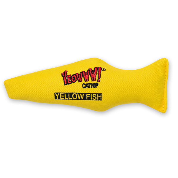 Yeowww! Catnip Cat Toys - Yellow Fish 01