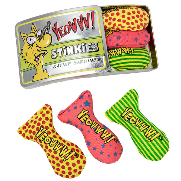 Yeowww! Catnip Cat Toys - 3 Stinkies Sardines 01