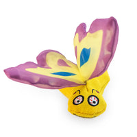 Yeowww! Butterfly catnip cat toy in purple, crinkly wings