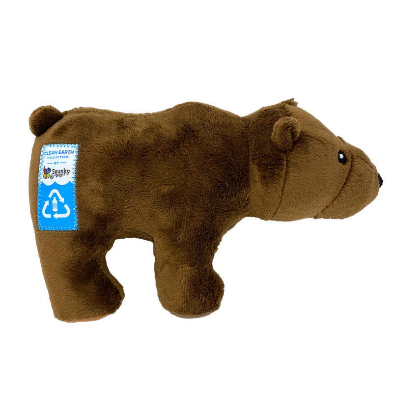 Spunky Pup Dog Toy Clean Earth Recycled Plush Bear