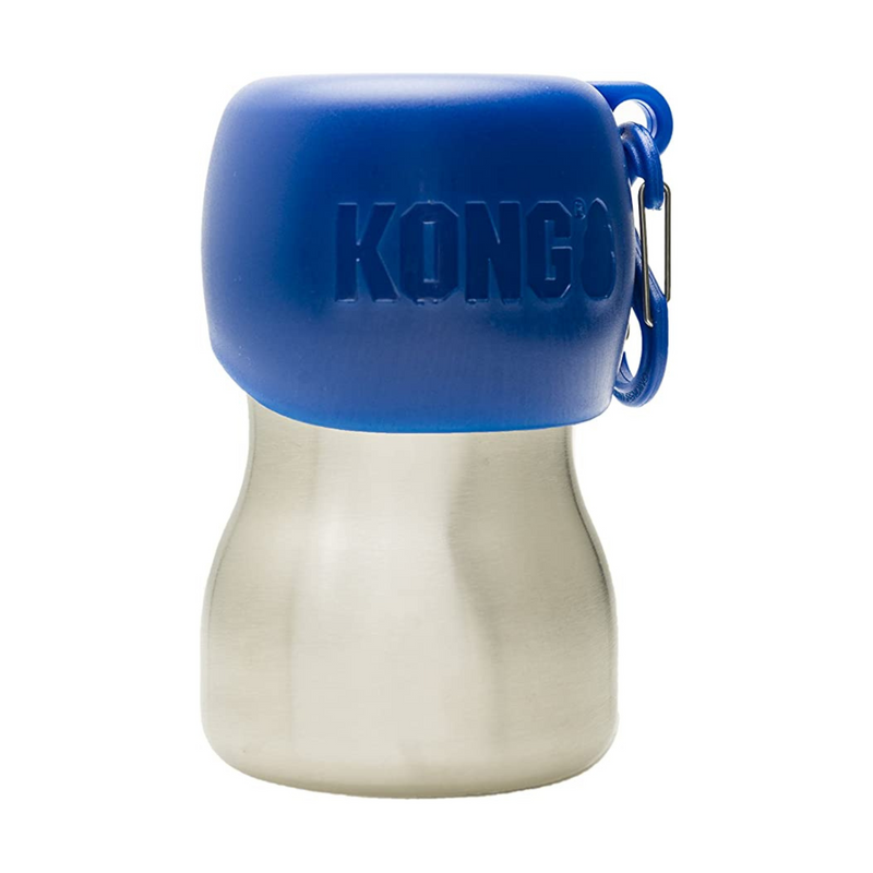 KONG H2O Stainless Steel Dog Water Bottle 280ml Blue