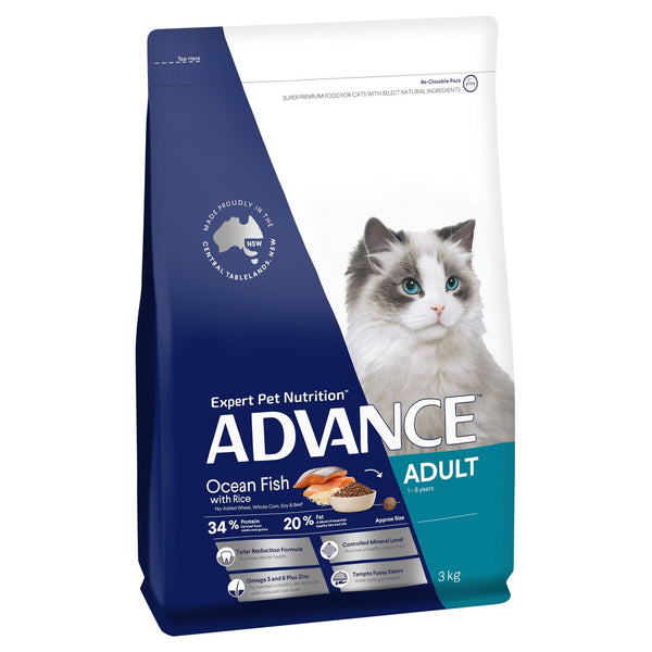 ADVANCE Adult Dry Cat Food Ocean Fish with Rice