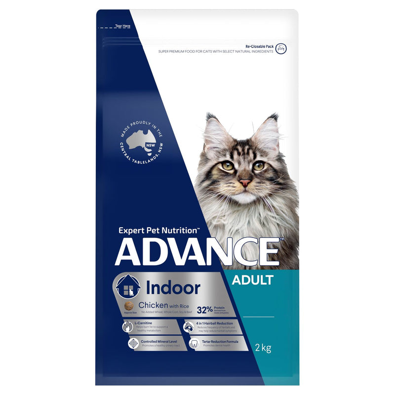 ADVANCE Indoor Adult Dry Cat Food Chicken with Rice
