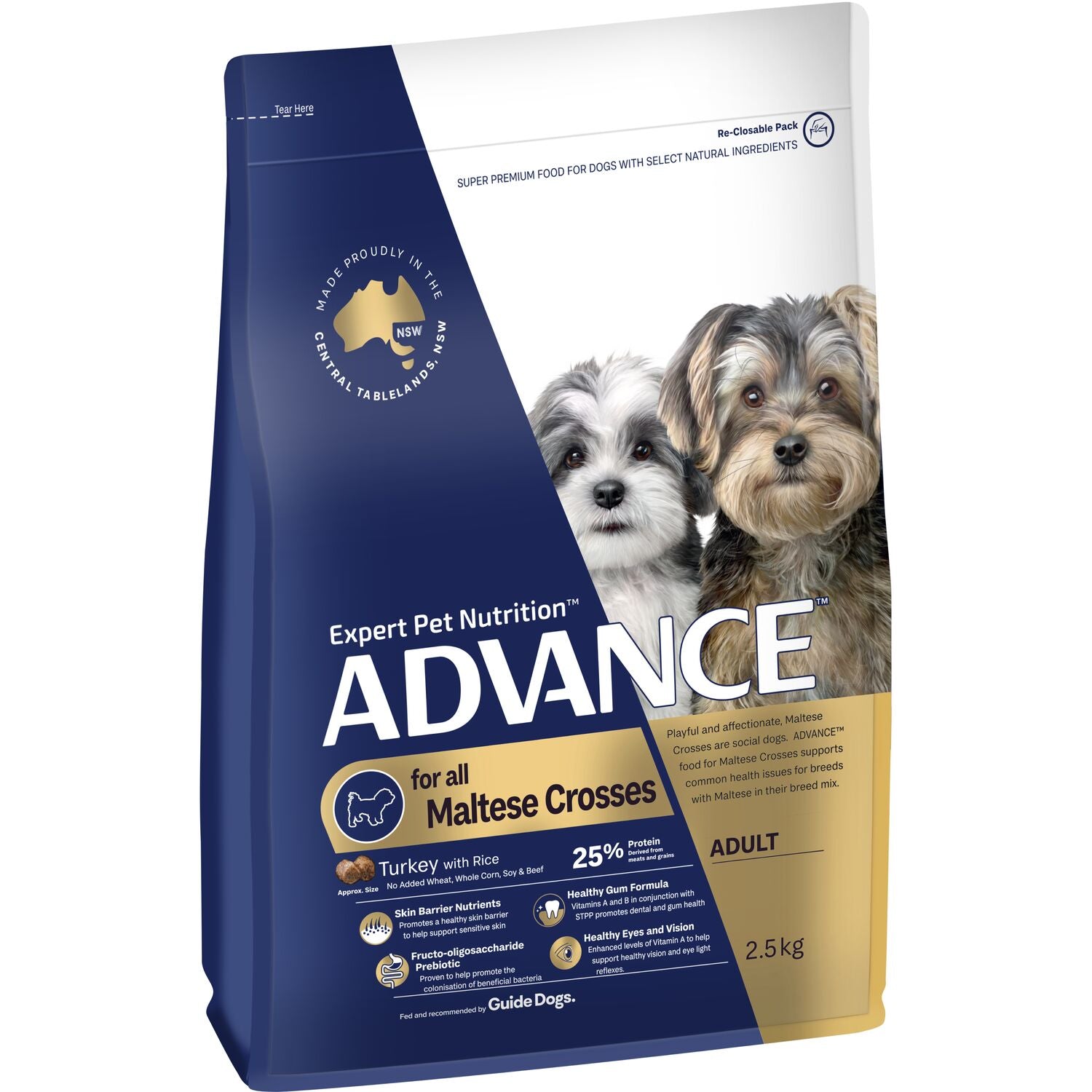 ADVANCE Adult Dry Dog Food Maltese Crosses Turkey with Rice