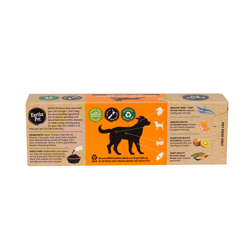 Earthz Pet Dog Vitality Gravy for Toy & Small Dogs Free Range Chicken 01