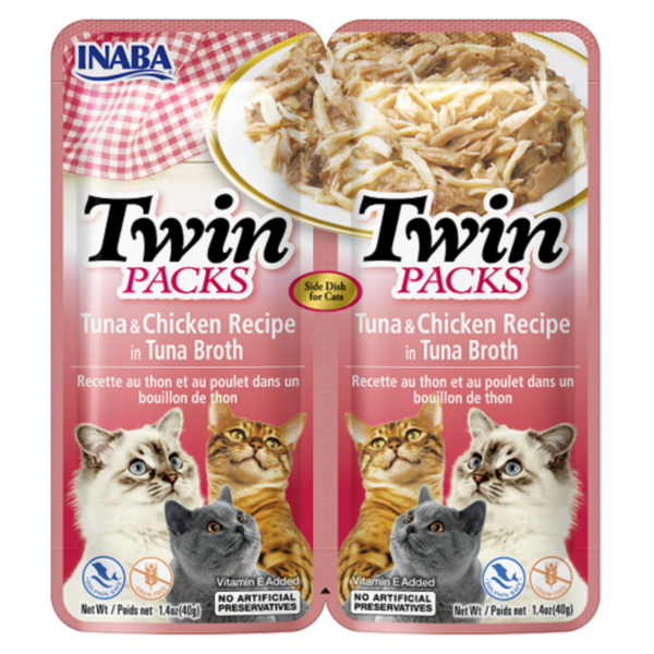 Inaba Cat Treat Twin Packs Tuna & Chicken In Tuna Broth 01