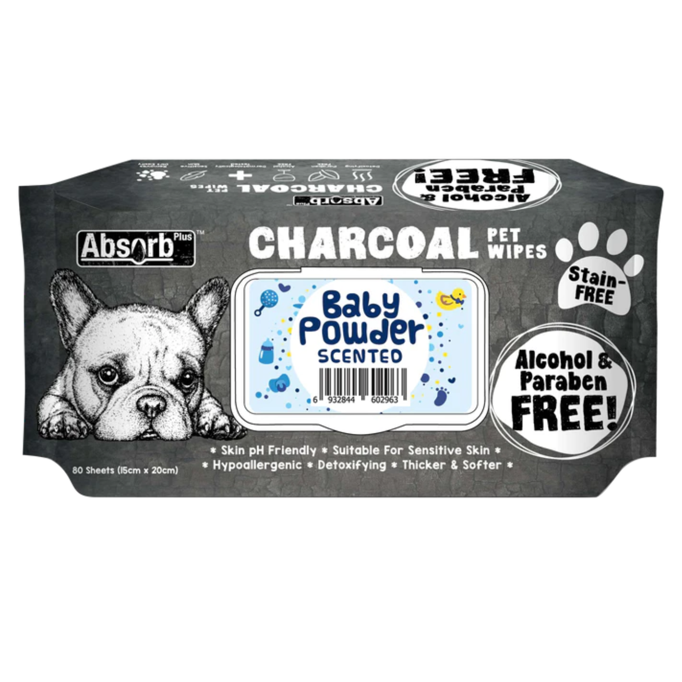 Absorb Plus Antibacterial Training Pee Pads Baby Powder Scent