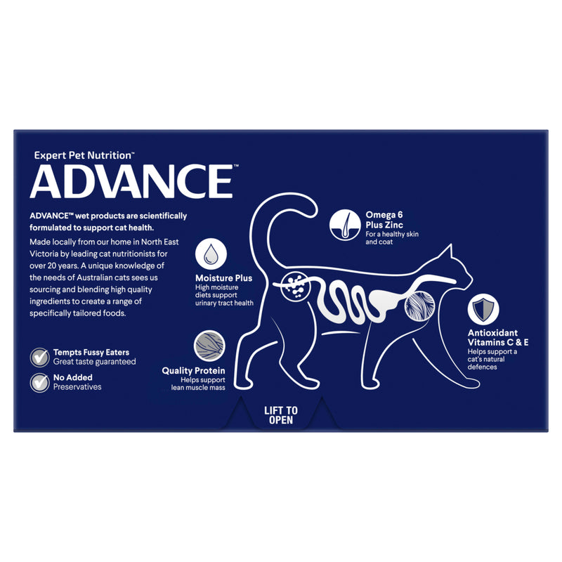 ADVANCE Adult Wet Cat Food Chicken & Liver Medley 7x85g Trays 02
