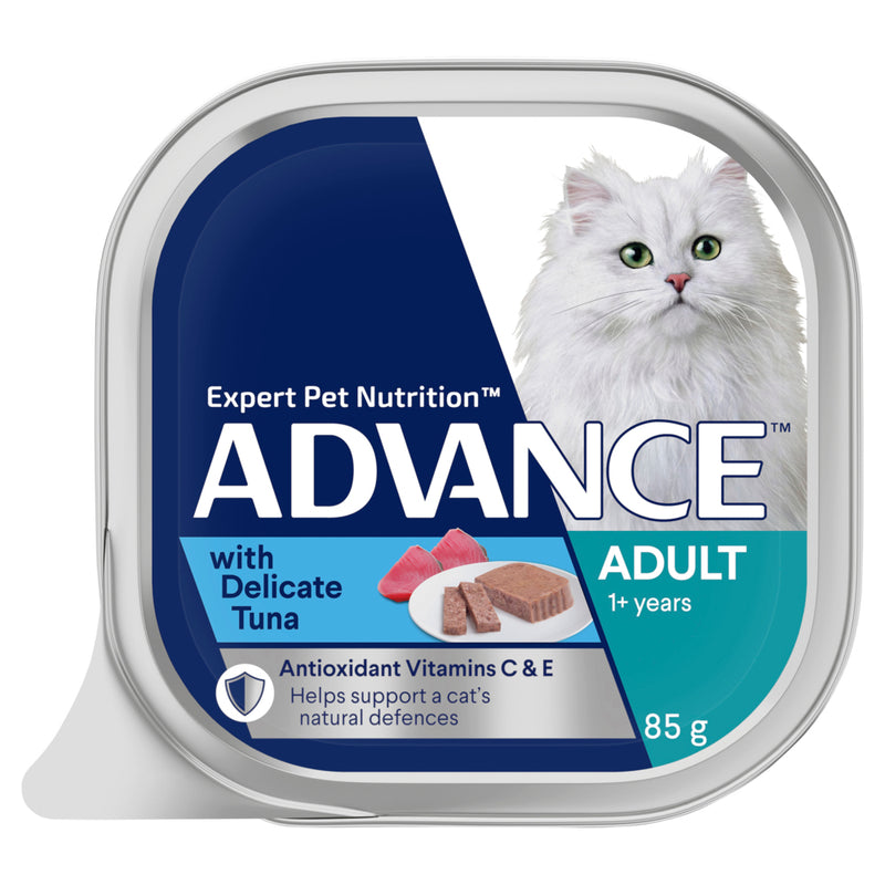 ADVANCE Adult Wet Cat Food with Delicate Tuna 7x85g Trays 08