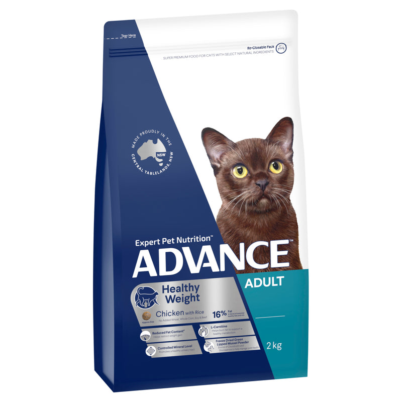 ADVANCE Healthy Weight Adult Dry Cat Food Chicken with Rice 01