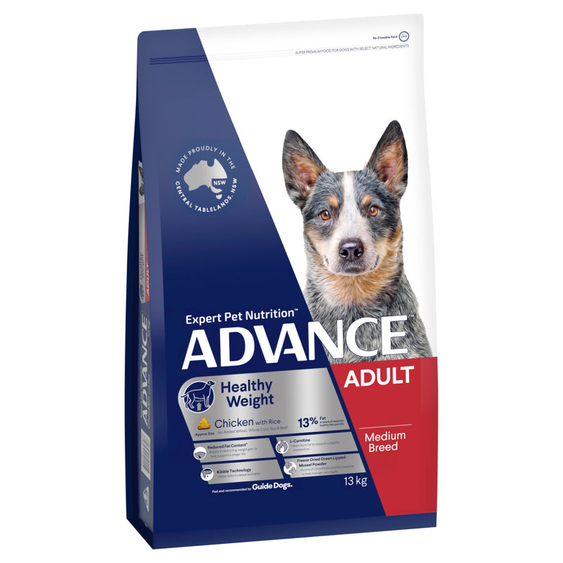 ADVANCE Healthy Weight Medium Adult Dry Dog Food Chicken with Rice 02