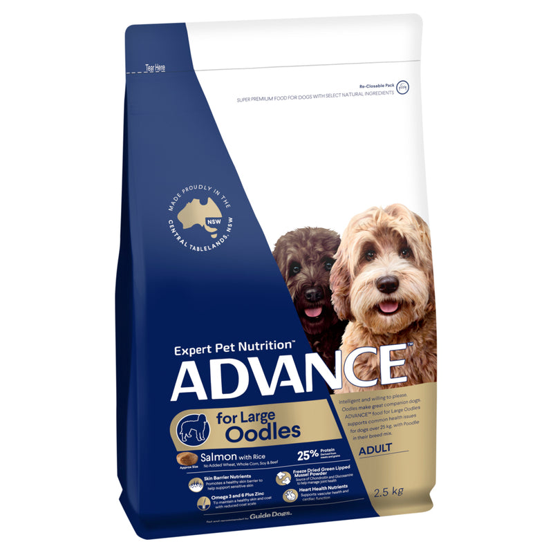 ADVANCE Large Oodles Dry Dog Food Salmon with Rice 01